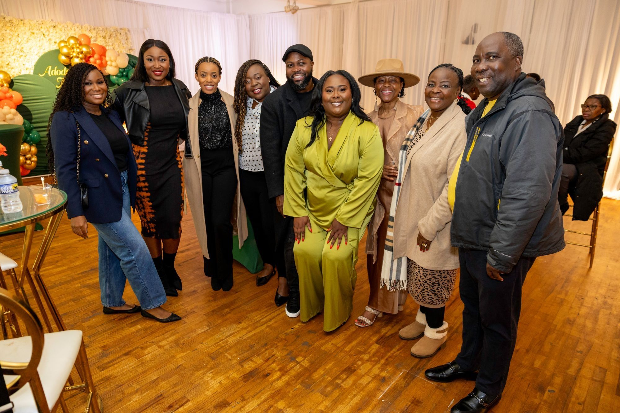 Ona with her cousins, aunts, uncles and sister