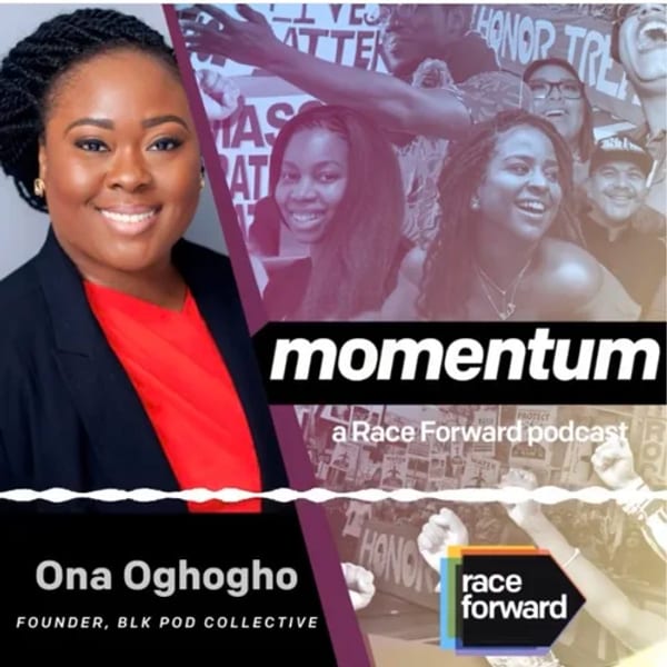 Momentum podcast episode art featuring Ona Oghogho